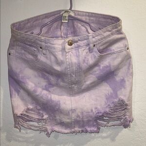 Forever 21 Lavender Denim Skirt